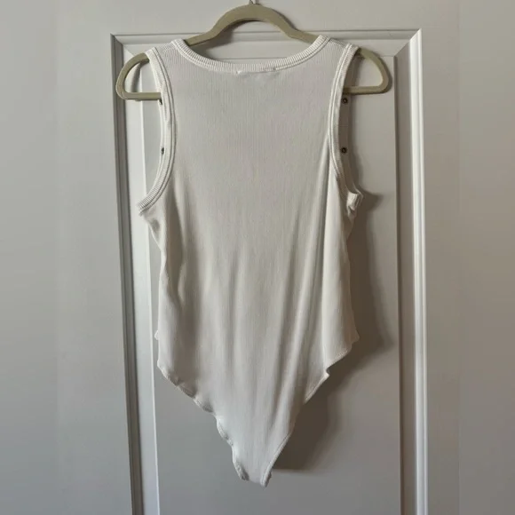 All saints white rivet bodysuit size 10 - Picture 2 of 2